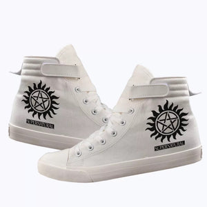 Supernatural #2 Cosplay Shoes High Top Canvas Sneakers