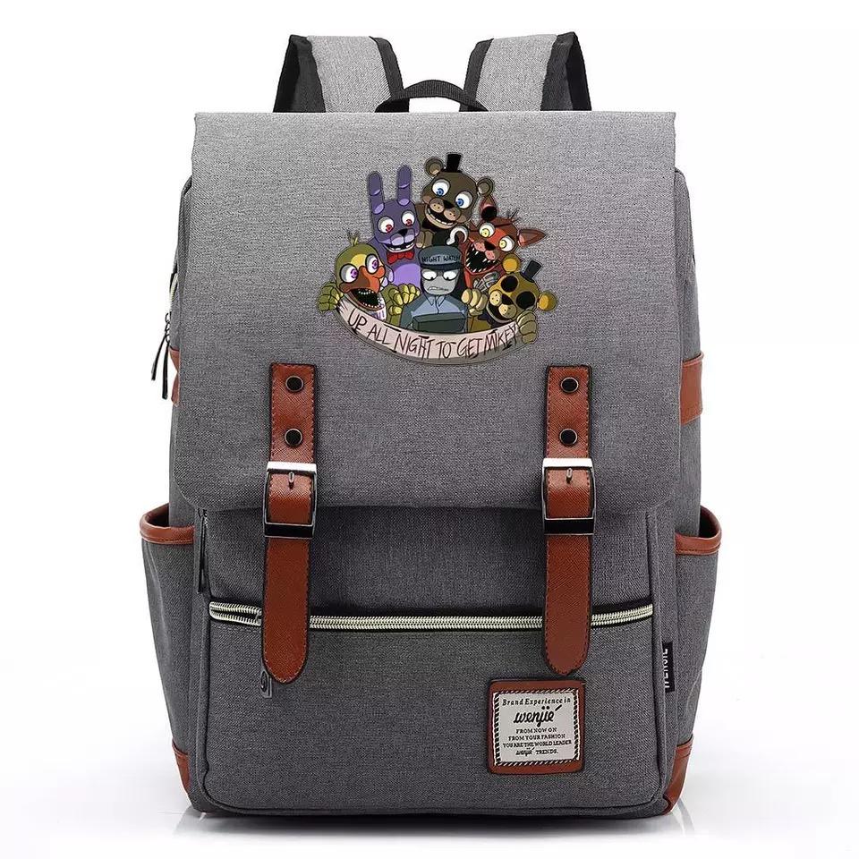 Five Night at Freddi #4 Canvas Travel Backpack School Bag