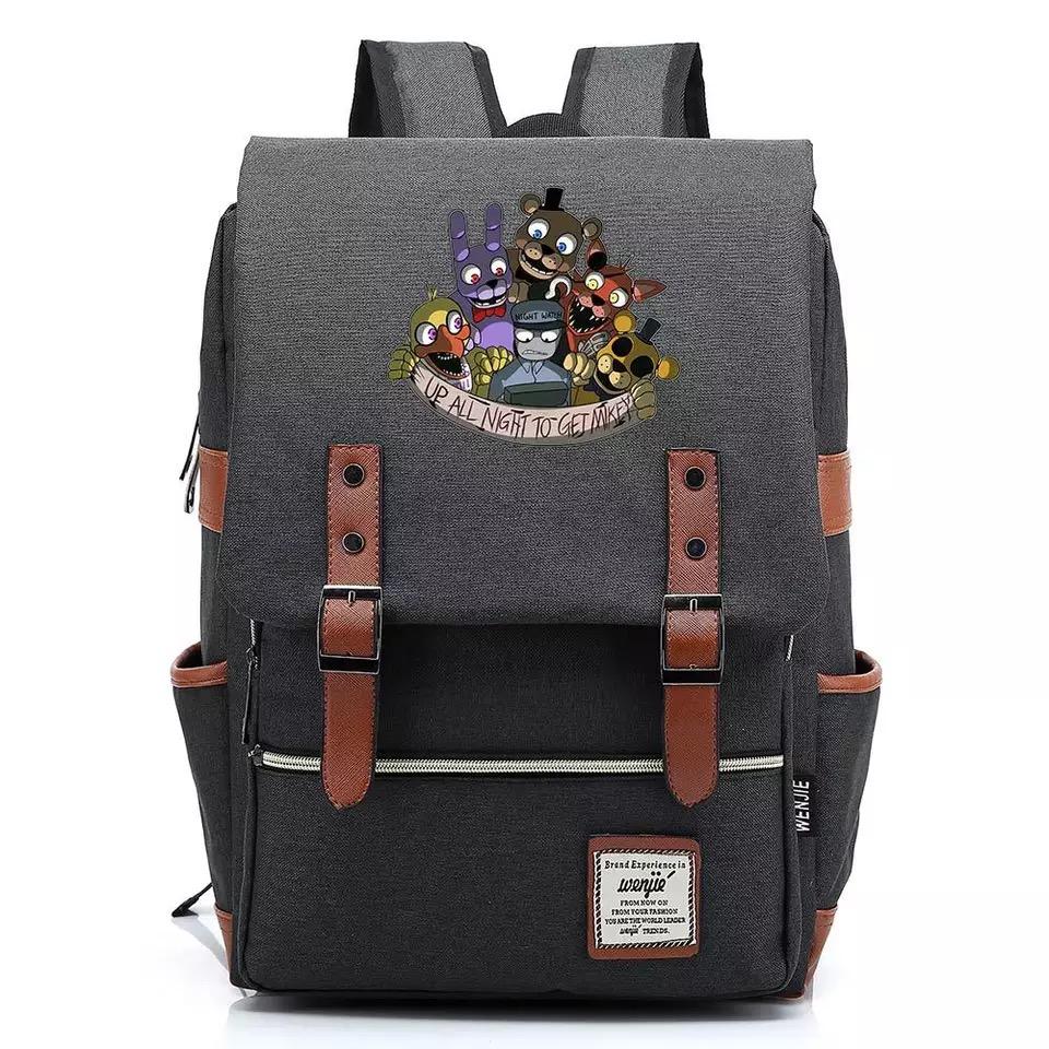 Five Night at Freddi #4 Canvas Travel Backpack School Bag