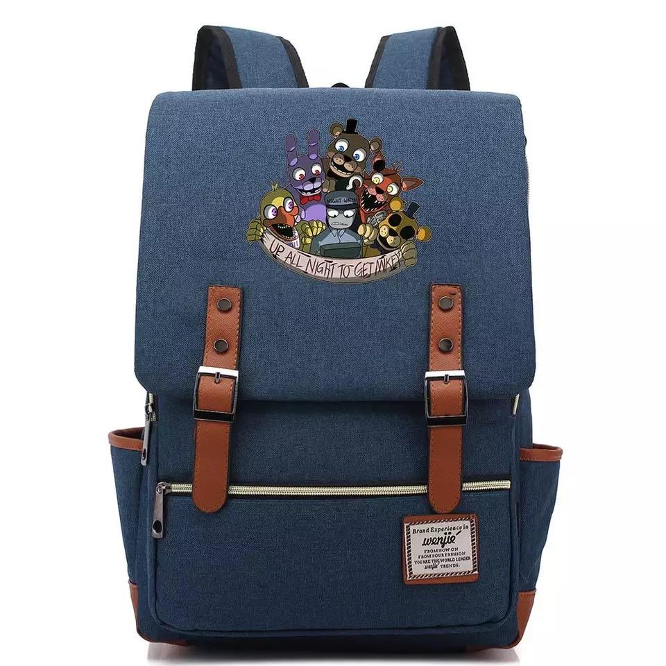 Five Night at Freddi #4 Canvas Travel Backpack School Bag