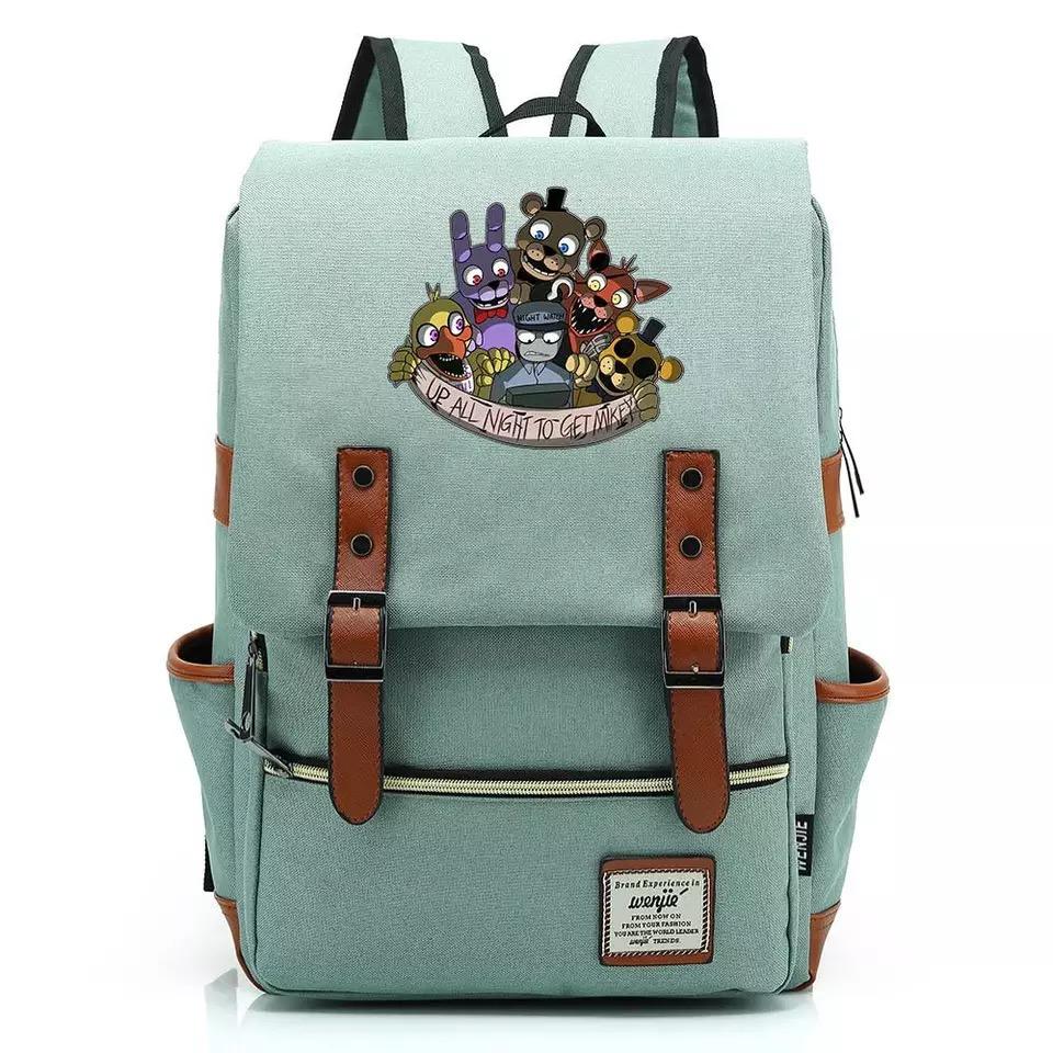 Five Night at Freddi #4 Canvas Travel Backpack School Bag