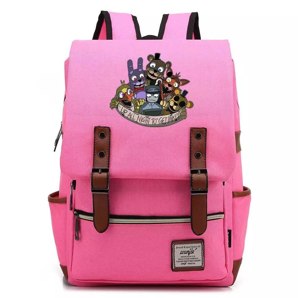 Five Night at Freddi #4 Canvas Travel Backpack School Bag
