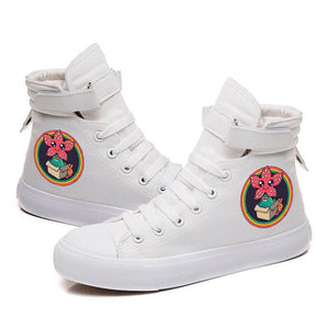 2019 Stranger Things Demogorgon Cosplay Shoes High Top Canvas Sneakers
