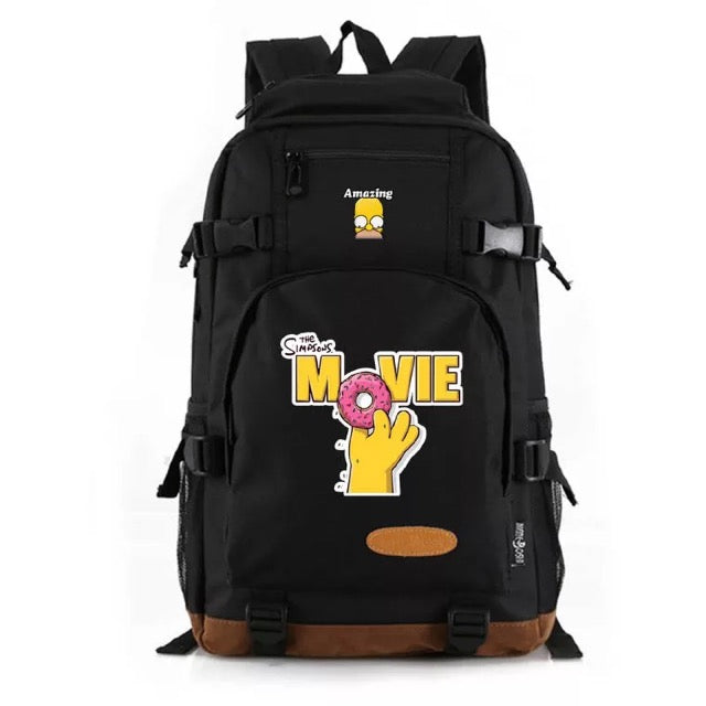 The Simpsons School Bookbag Travel Backpack Bags