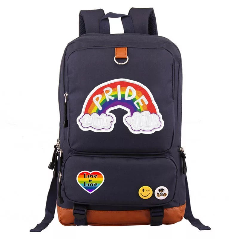 Pride Rainbow Rainbow Flag Love is Love #3 School Bag Water Proof Backpack NoteBook Laptop