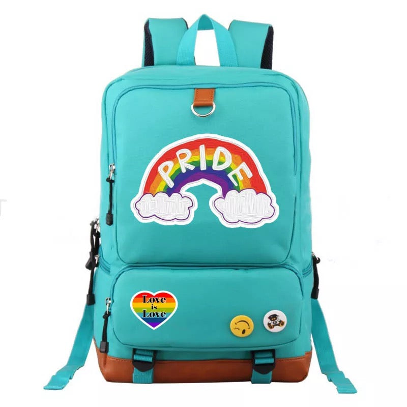 Pride Rainbow Rainbow Flag Love is Love #3 School Bag Water Proof Backpack NoteBook Laptop