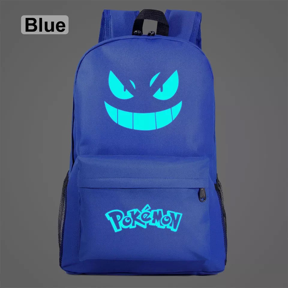 Pikachu Gastly  Cosplay Backpack School Bag Water Proof