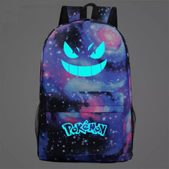 Pokemon Pikachu GO Gastly #3 Cosplay Lumious Backpack School Book Bag Water Proof