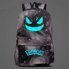Pokemon Pikachu GO Gastly #3 Cosplay Lumious Backpack School Book Bag Water Proof