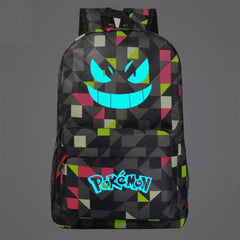 Pokemon Pikachu GO Gastly #3 Cosplay Lumious Backpack School Book Bag Water Proof