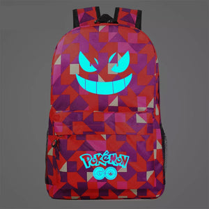 Pokemon Pikachu GO Gastly #4 Cosplay Lumious Backpack School Book Bag Water Proof