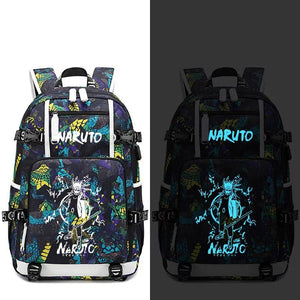 Anime Naruto Uzumaki Hatake Kakashi Uchiha Sasuke #4 USB Charging Backpack School NoteBook Laptop Travel Bags