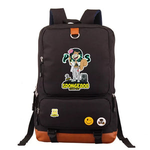 Square Pants Sponge Bob Sandy Cheeks #4 School Bag Water Proof Backpack NoteBook Laptop For Kids Adults