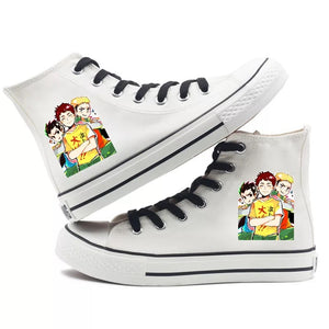 Anime Haikyuu!! #17 Cosplay Shoes High Top Canvas Sneakers For Kids Adults