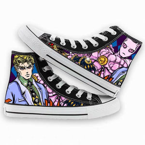 JoJo's Bizarre Adventure #3 Cosplay Shoes Canvas Sneakers For Kids