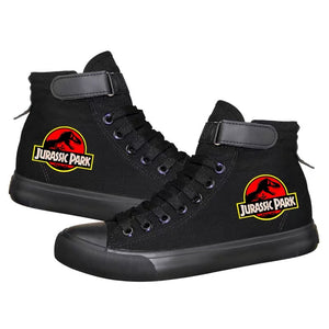 Jurassic World Dinosaur #1 Cosplay Shoes High Top Canvas Sneakers
