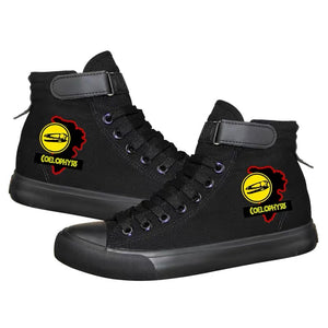 Jurassic World Coel Ophy Sis #6 Cosplay Shoes High Top Canvas Sneakers