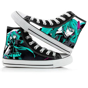 Hatsune Miku #4 Cosplay Shoes Canvas Sneakers For Kids