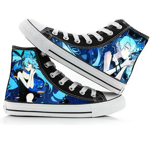 Hatsune Miku #7 Cosplay Shoes Canvas Sneakers For Kids