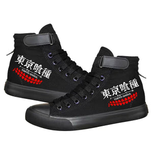 Tokyo Ghoul Kaneki Ken #1 Cosplay Shoes High Top Canvas Sneakers