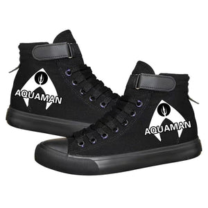 Aquaman Arthur Curry #2 High Tops Casual Canvas Shoes Unisex Sneakers