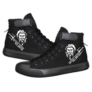 Aquaman Arthur Curry #4 High Tops Casual Canvas Shoes Unisex Sneakers