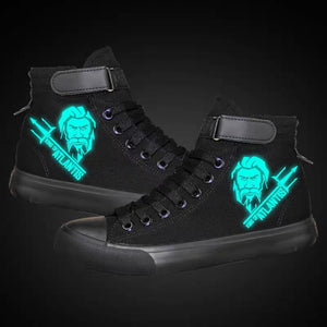 Aquaman Arthur Curry #4 High Tops Casual Canvas Shoes Unisex Sneakers