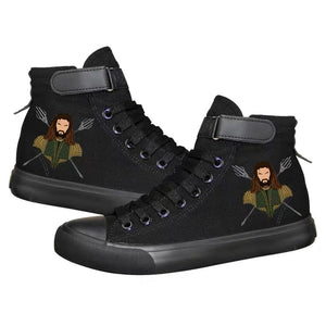 Aquaman Arthur Curry #5 High Tops Casual Canvas Shoes Unisex Sneakers