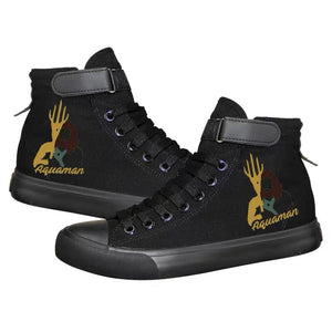 Aquaman Arthur Curry #6 High Tops Casual Canvas Shoes Unisex Sneakers