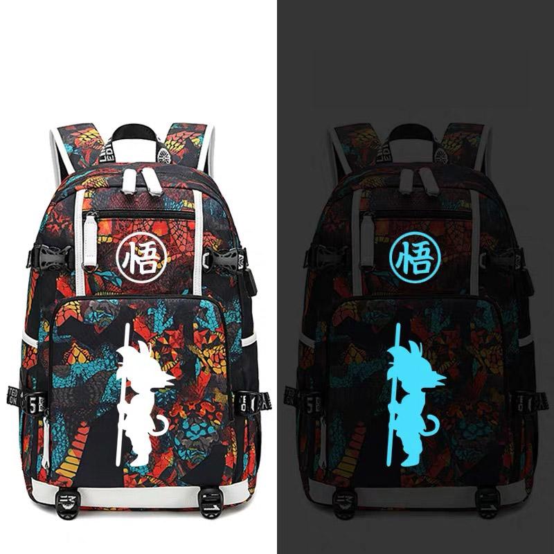 Dragon Ball Goku #10 USB Charging Backpack School NoteBook Laptop Travel Bags