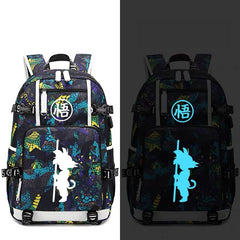 Dragon Ball Goku #10 USB Charging Backpack School NoteBook Laptop Travel Bags