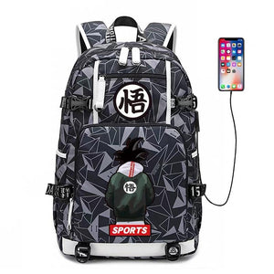 Dragon Ball Goku #6 USB Charging Backpack School NoteBook Laptop Travel Bags