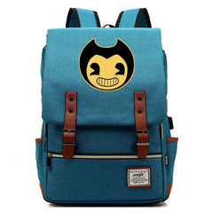 Bendy Canvas Travel Backpack School Bag