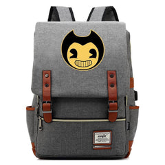 Bendy Canvas Travel Backpack School Bag