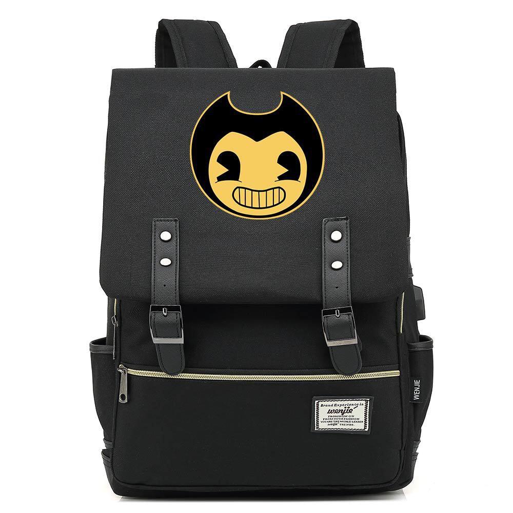 Bendy Canvas Travel Backpack School Bag