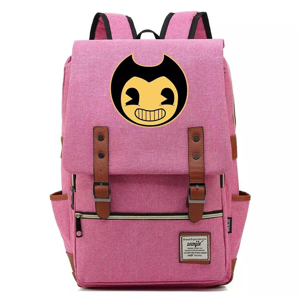 Bendy Canvas Travel Backpack School Bag