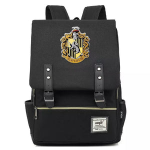 Harry Potter Hufflepuff Canvas Travel Backpack School bag