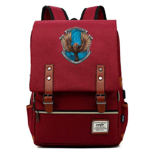 Harry Potter Ravenclaw Hawk Canvas Travel Backpack School Bag