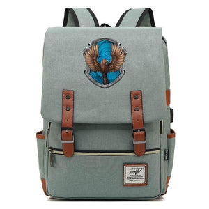 Harry Potter Ravenclaw Hawk Canvas Travel Backpack School Bag