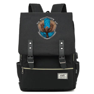 Harry Potter Ravenclaw Hawk Canvas Travel Backpack School Bag