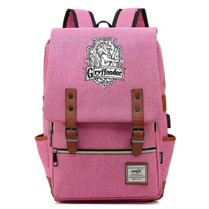 Harry Potter Gryffindor Canvas Travel Backpack School Bag