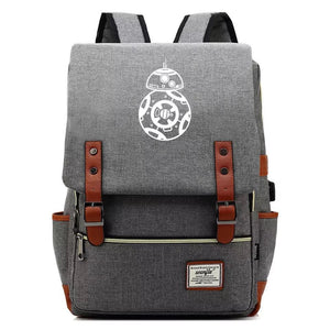 2019 Star Wars BB-8 #5 Cosplay Canvas Travel Backpack School Bag