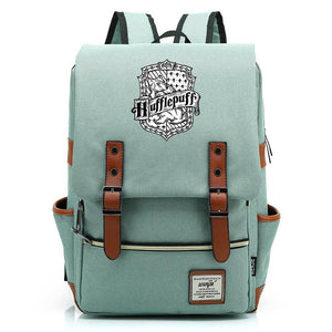 Harry Potter Hufflepuff Canvas Travel Backpack School Bag