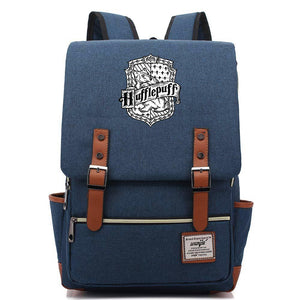 Harry Potter Hufflepuff Canvas Travel Backpack School Bag