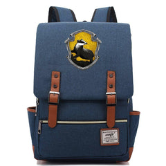 Harry Potter Hufflepuff #1 Canvas Travel Backpack School Bag