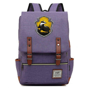 Harry Potter Hufflepuff #1 Canvas Travel Backpack School Bag