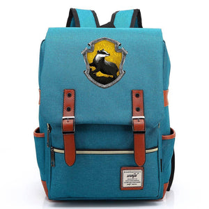 Harry Potter Hufflepuff #1 Canvas Travel Backpack School Bag