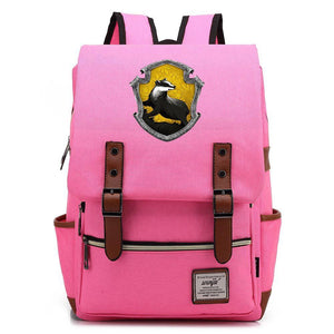 Harry Potter Hufflepuff #1 Canvas Travel Backpack School Bag