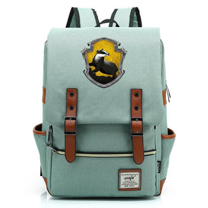 Harry Potter Hufflepuff #1 Canvas Travel Backpack School Bag