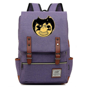 Bendy and the Ink #2 Machine Canvas Travel Backpack School Bag